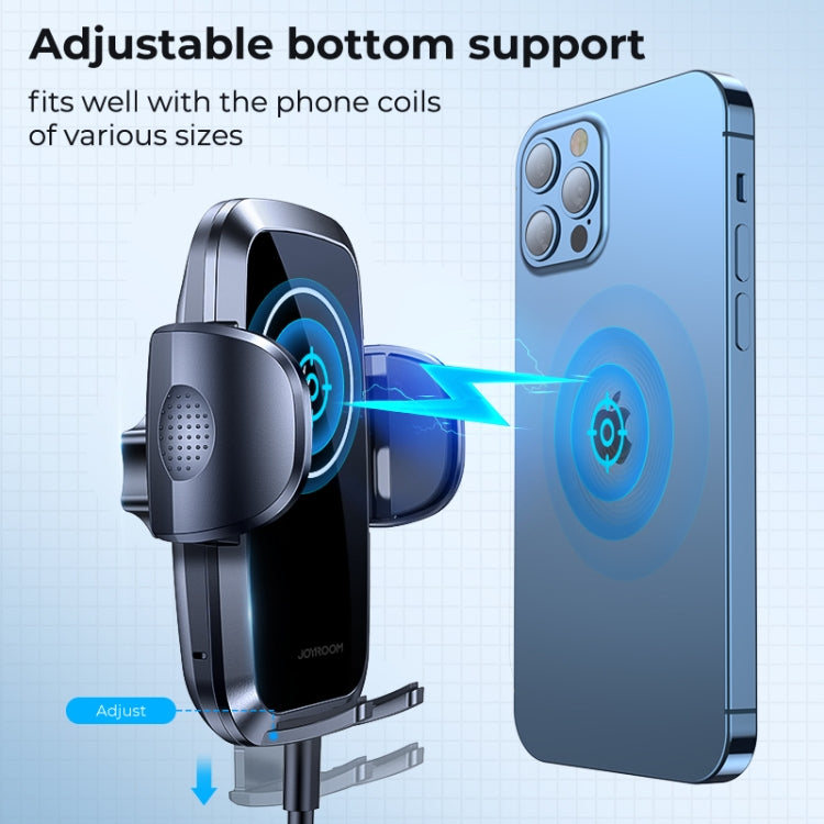 JOYROOM JR-ZS241 15W Qi Wireless Car Charger & Phone Holder - Air Vent Mount with 360° Rotation