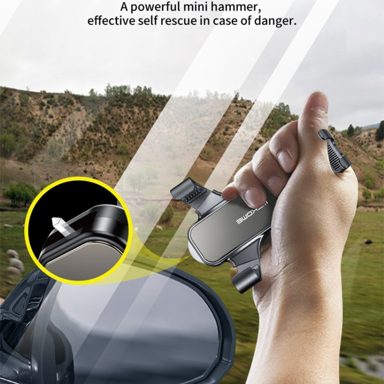 3-in-1 Metal Gravity Phone Holder with Safety Features for Your Car