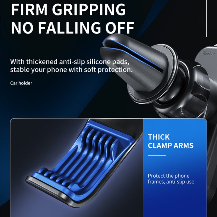 3-in-1 Metal Gravity Phone Holder with Safety Features for Your Car