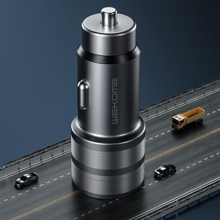 WK WP-C32 Car Youpin Series 12W DC12V-24V Dual USB Metal Car Charger, WP-C32
