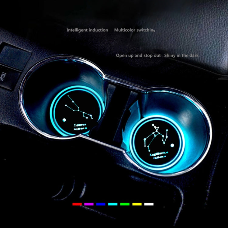 Acrylic LED Atmosphere Water Cup Charger with Constellation Design and Color Modes