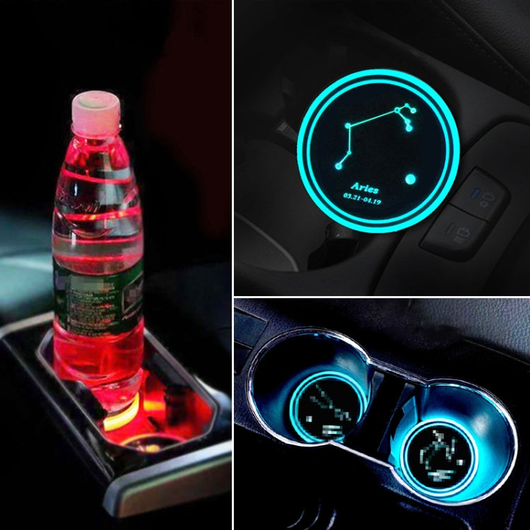 Acrylic LED Atmosphere Water Cup Charger with Constellation Design and Color Modes