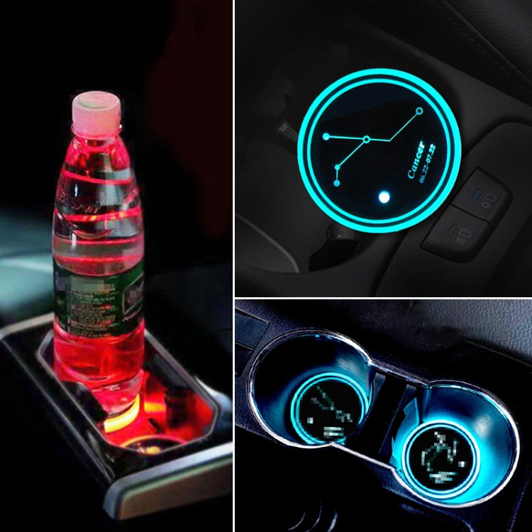 Acrylic LED Atmosphere Water Cup Charger with Constellation Design and Color Modes