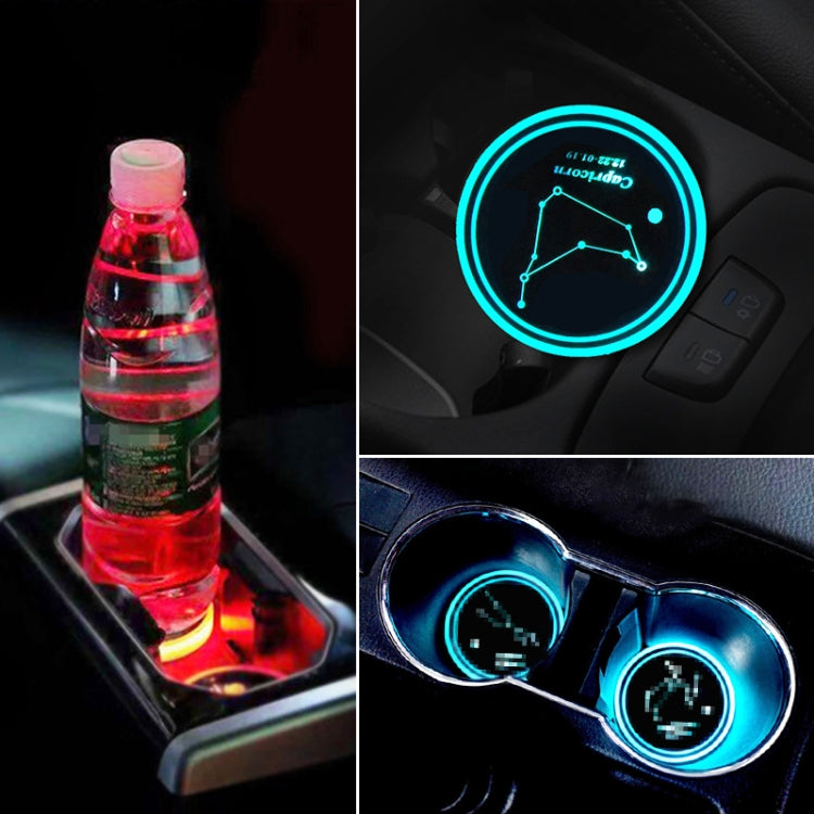 Acrylic LED Atmosphere Lamp with Car Constellation Design – Multicolour USB Charger Water Cup Groove