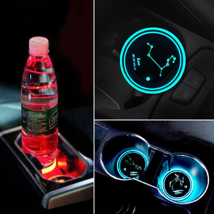 Acrylic LED Atmosphere Water Cup Charger with Constellation Design and Color Modes