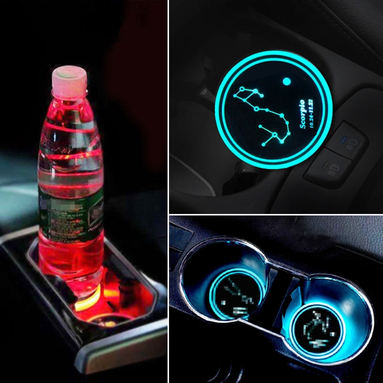 Acrylic LED Atmosphere Water Cup Charger with Constellation Design and Color Modes