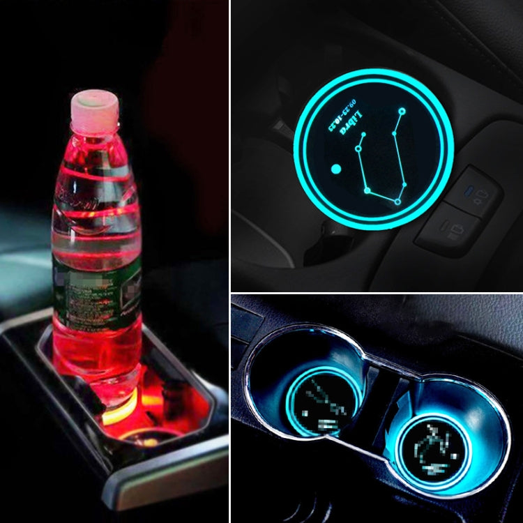 Acrylic LED Atmosphere Water Cup Charger with Constellation Design and Color Modes
