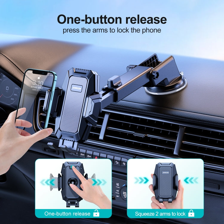 Ultimate Adjustable Mechanical Car Phone Holder with Powerful Suction