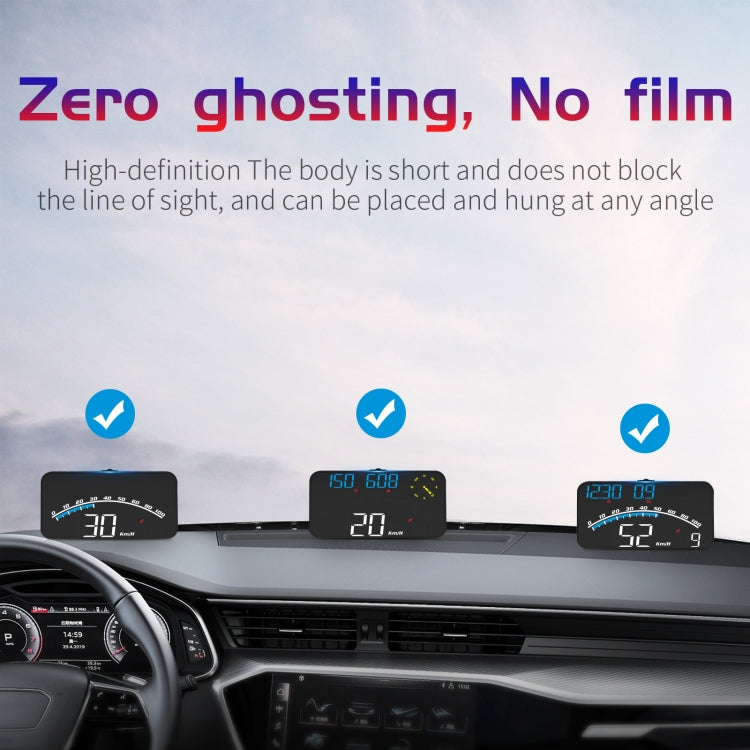 G10 5.5 inch Car HUD GPS Head Up Display Speedometer Odometer LED Windscreen Projector