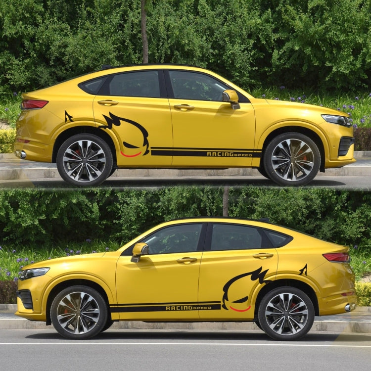 2 PCS/Set D-49 Evil Rabbit Pattern Car Modified Decorative Sticker