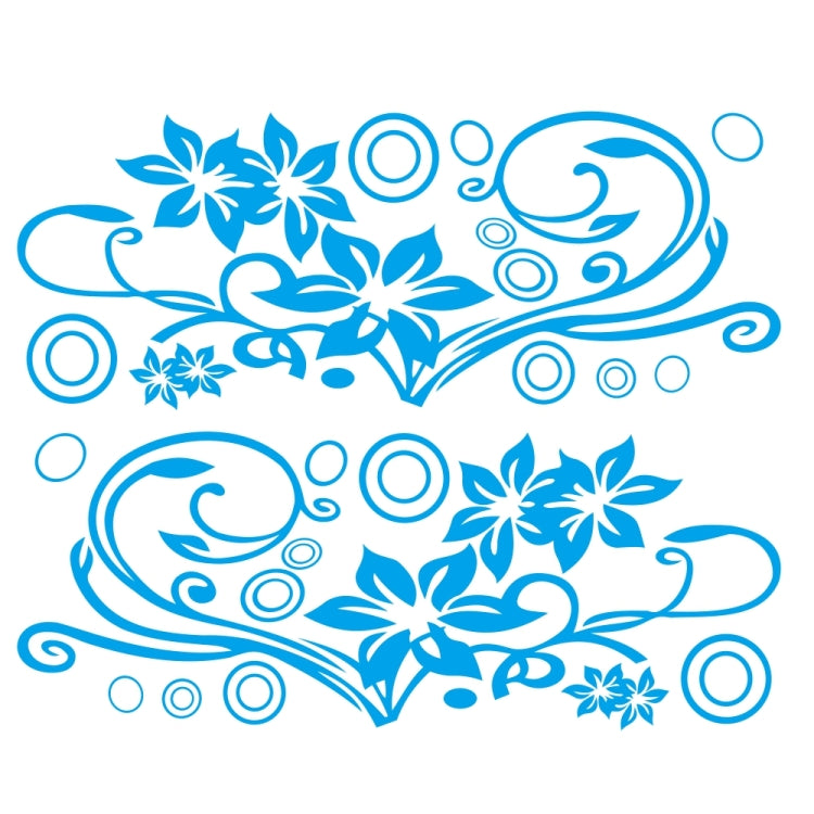 2 PCS/Set D-75 Flower Vine Pattern Car Modified Decorative Sticker