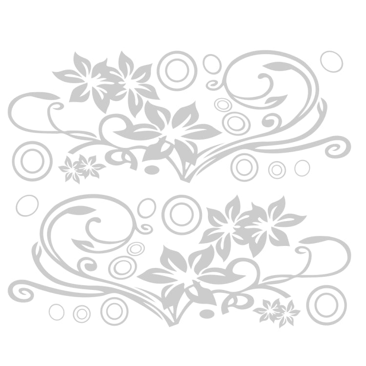 2 PCS/Set D-75 Flower Vine Pattern Car Modified Decorative Sticker