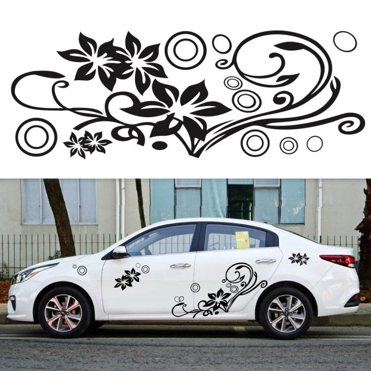 2 PCS/Set D-75 Flower Vine Pattern Car Modified Decorative Sticker