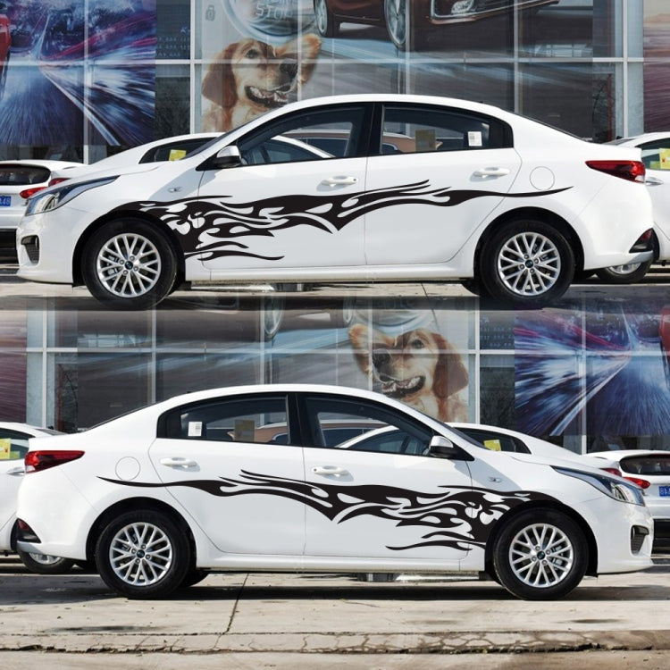 2 PCS/Set D-144 Fire Element Pattern Car Modified Decorative Sticker
