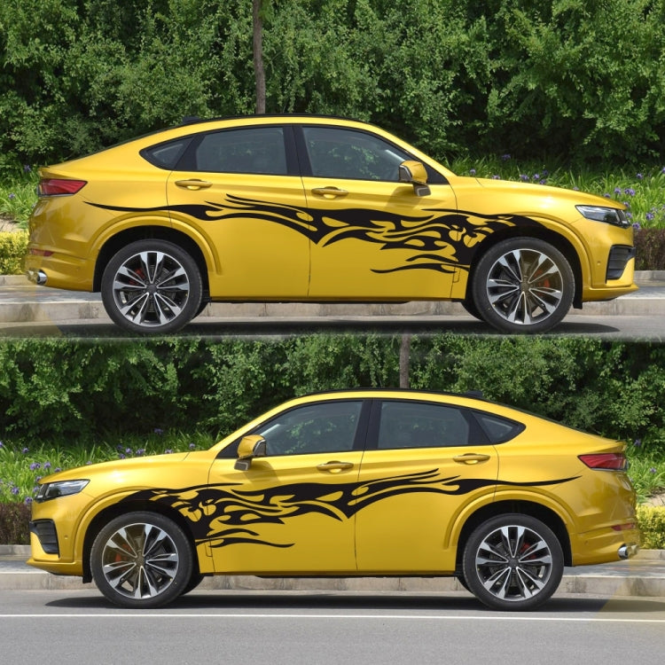 2 PCS/Set D-144 Fire Element Pattern Car Modified Decorative Sticker