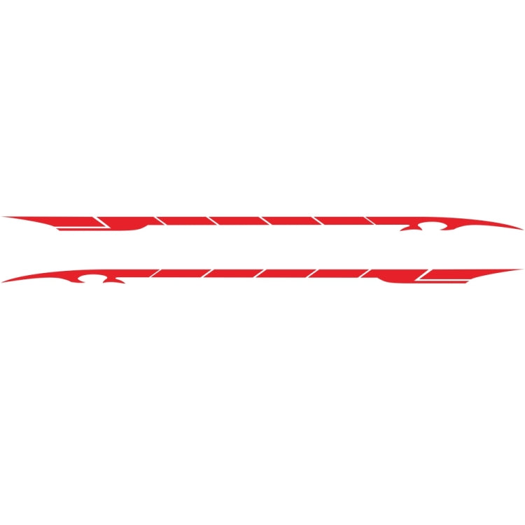 2 PCS/Set D-178 Waistline Pattern Car Modified Decorative Sticker