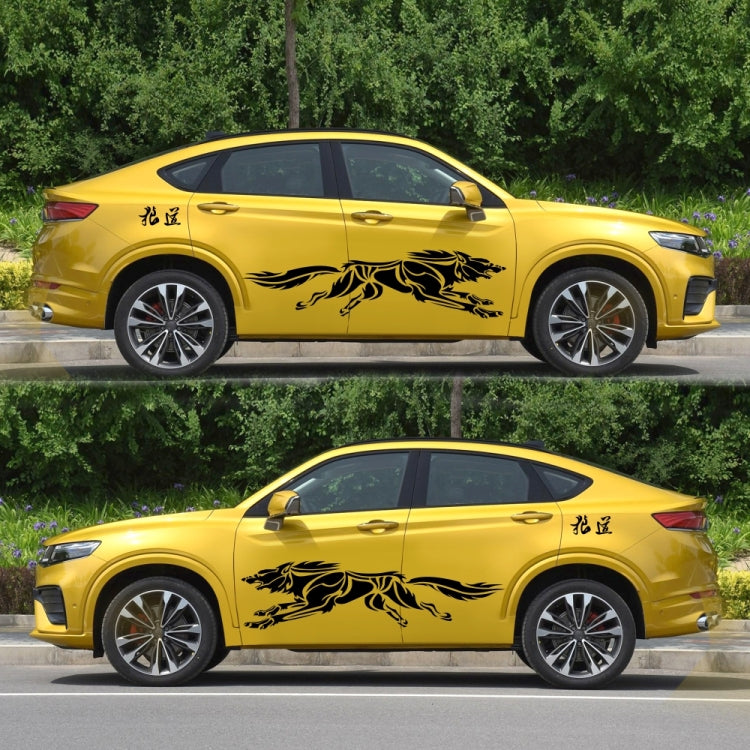 2 PCS/Set D-218 Wolf Totem Pattern Car Modified Decorative Sticker