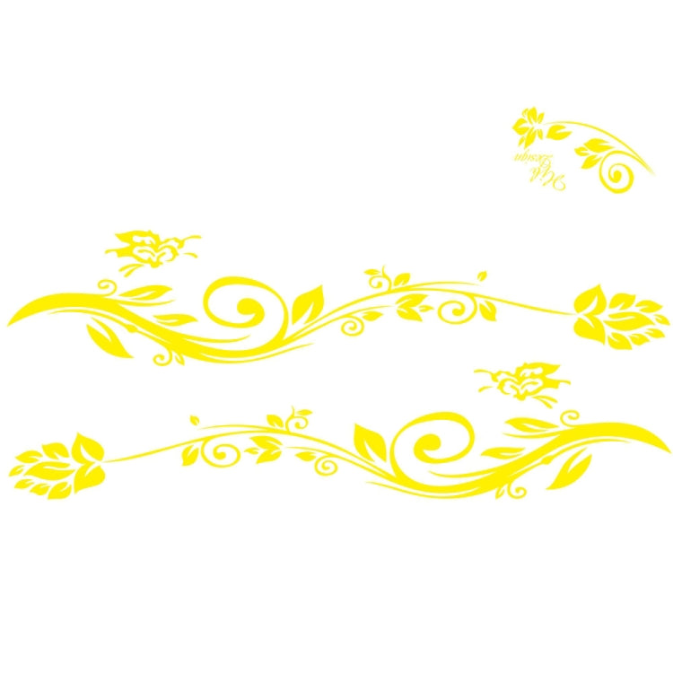 2 PCS/Set D-251 Butterfly Love Flowers Pattern Car Modified Decorative Sticker