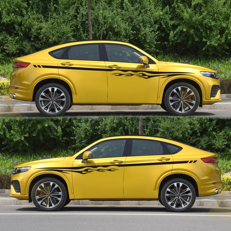 2 PCS/Set D-280 Flame Streak Pattern Car Modified Decorative Sticker