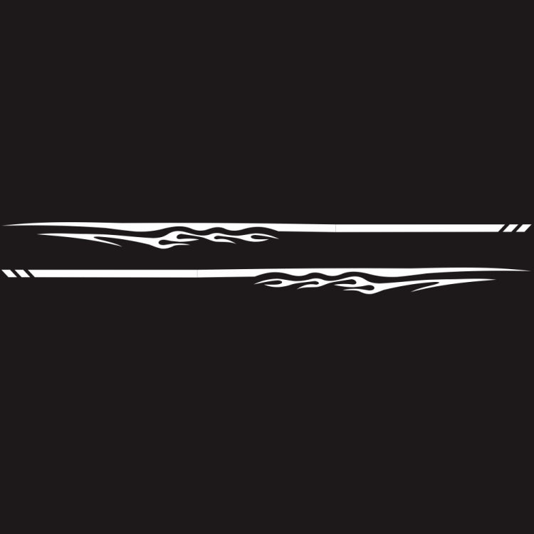 2 PCS/Set D-280 Flame Streak Pattern Car Modified Decorative Sticker