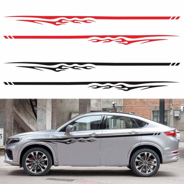 2 PCS/Set D-280 Flame Streak Pattern Car Modified Decorative Sticker