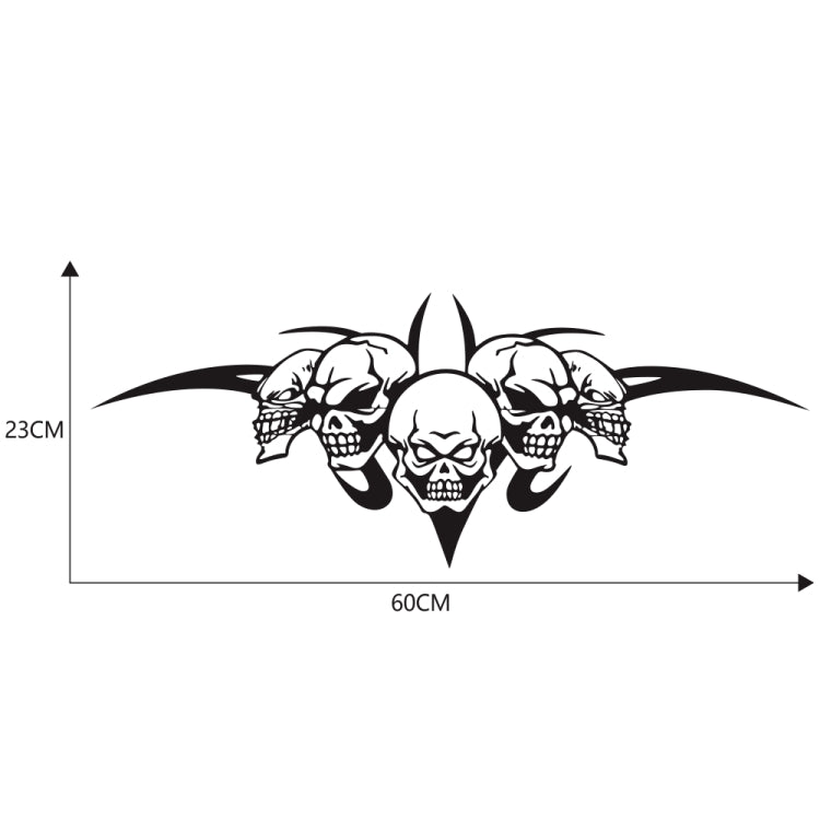 D-299 Skull Pattern Car Modified Hood Decorative Sticker