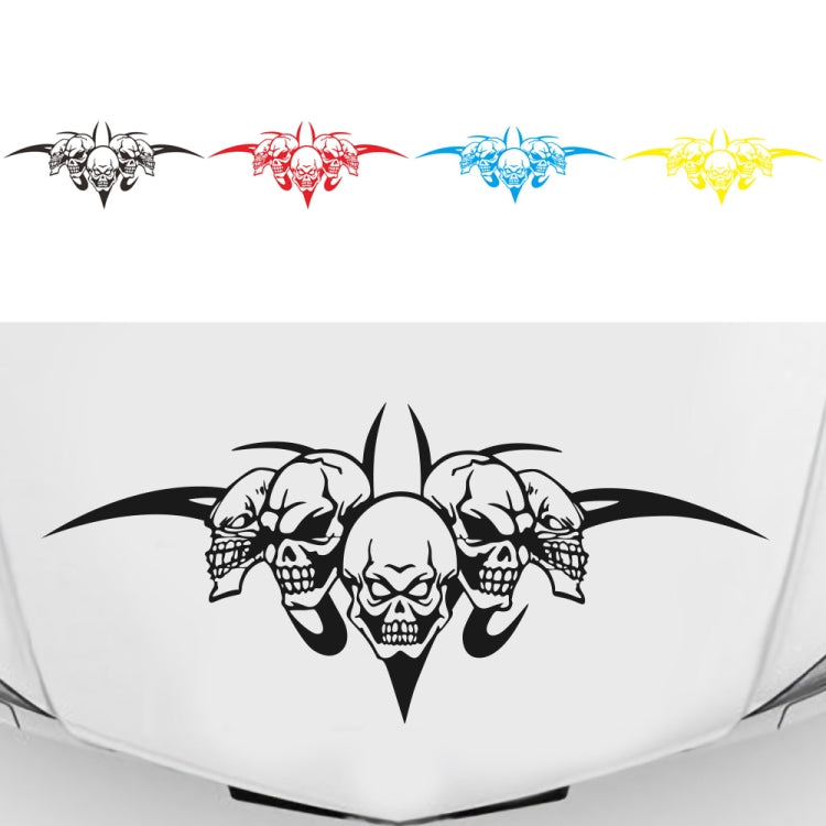 D-299 Skull Pattern Car Modified Hood Decorative Sticker