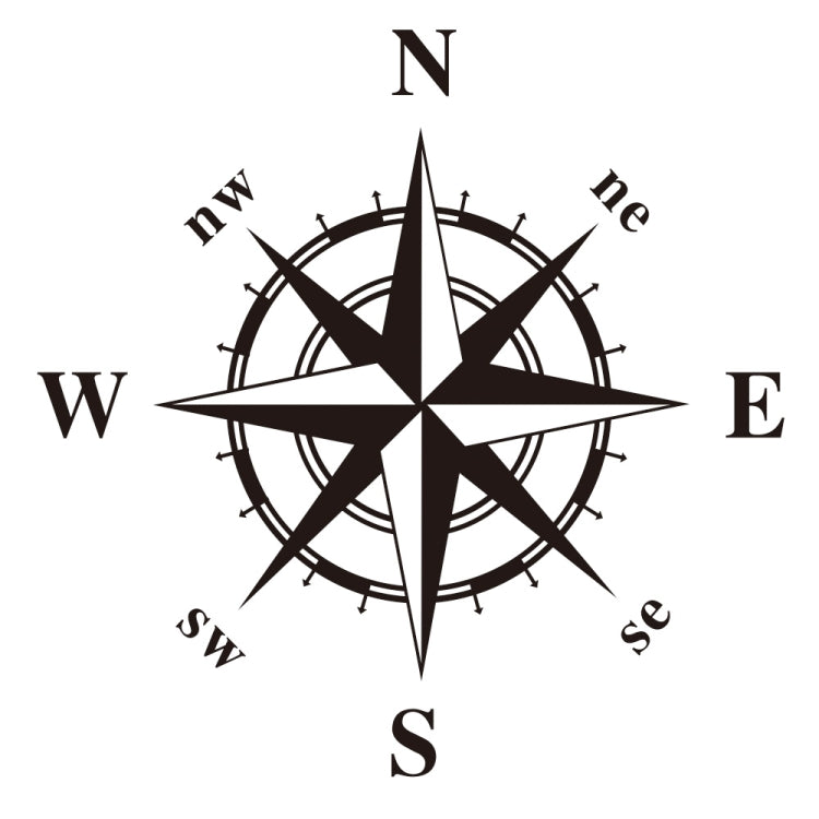 D-366 Compass Pattern Car Modified Decorative Sticker
