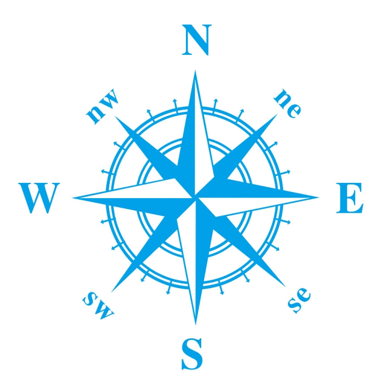 D-366 Compass Pattern Car Modified Decorative Sticker