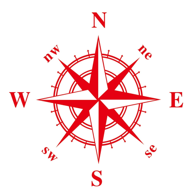 D-366 Compass Pattern Car Modified Decorative Sticker