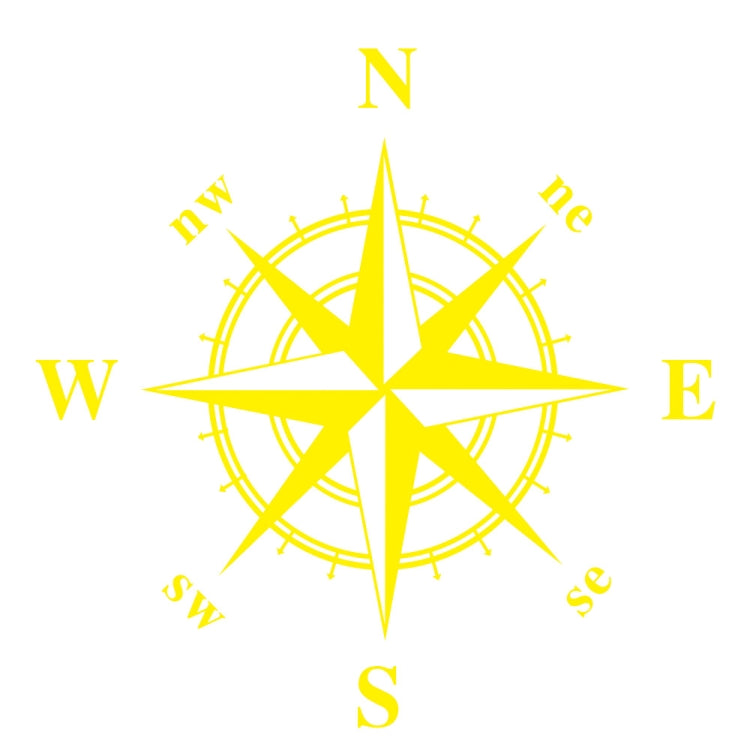 D-366 Compass Pattern Car Modified Decorative Sticker