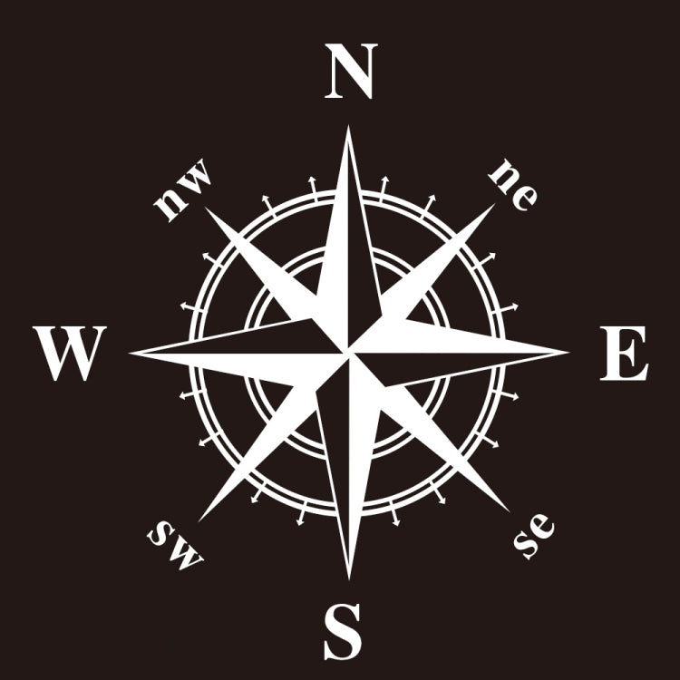 D-366 Compass Pattern Car Modified Decorative Sticker