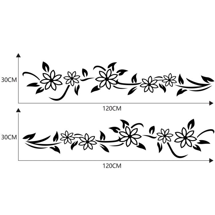 2 PCS/Set D-378 Flower Totem Pattern Car Modified Decorative Sticker
