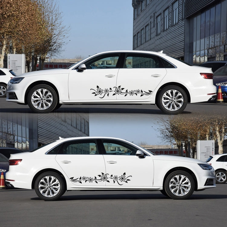 2 PCS/Set D-378 Flower Totem Pattern Car Modified Decorative Sticker