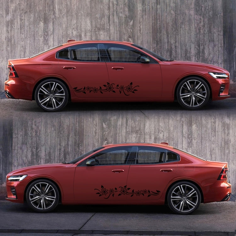 2 PCS/Set D-378 Flower Totem Pattern Car Modified Decorative Sticker