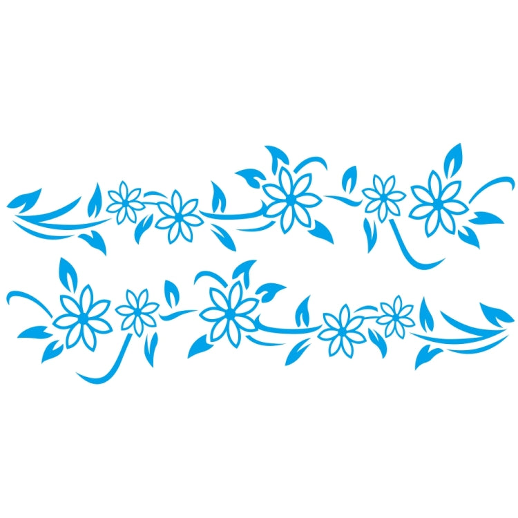 2 PCS/Set D-378 Flower Totem Pattern Car Modified Decorative Sticker