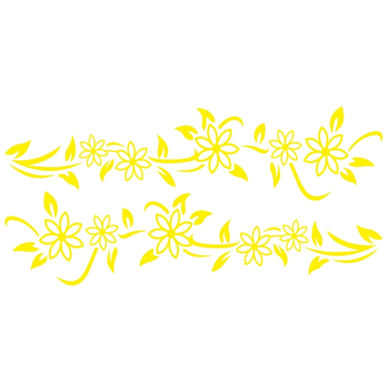 2 PCS/Set D-378 Flower Totem Pattern Car Modified Decorative Sticker