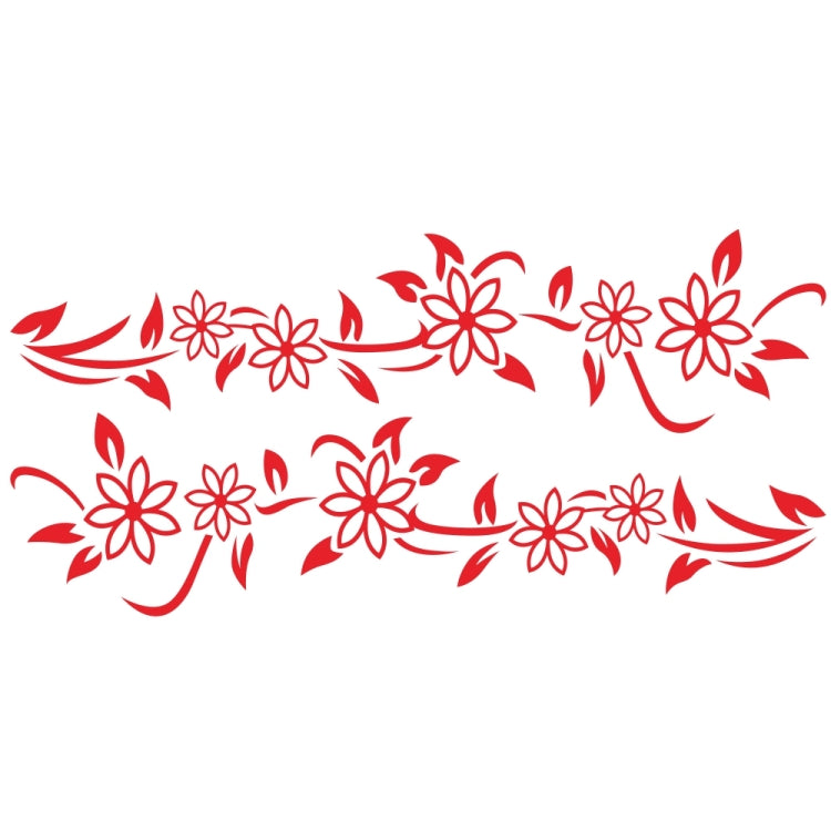 2 PCS/Set D-378 Flower Totem Pattern Car Modified Decorative Sticker