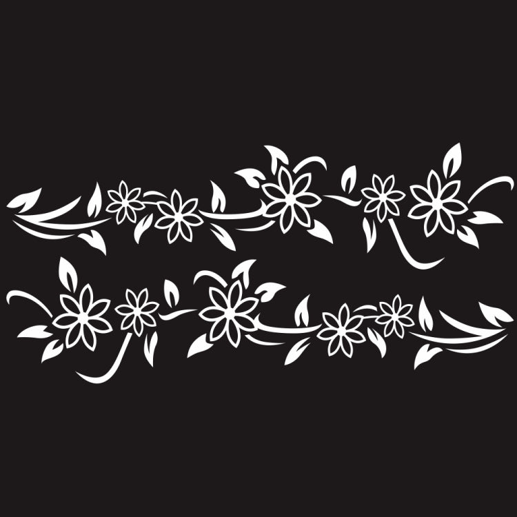 2 PCS/Set D-378 Flower Totem Pattern Car Modified Decorative Sticker
