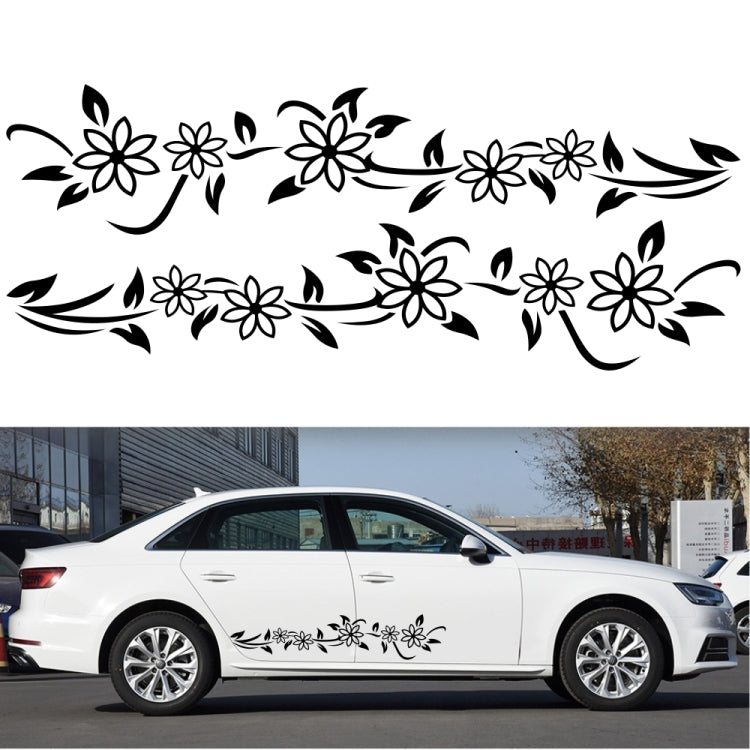 2 PCS/Set D-378 Flower Totem Pattern Car Modified Decorative Sticker