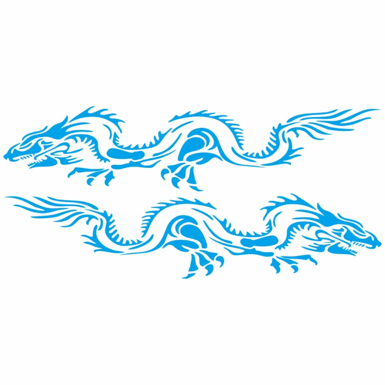 2 PCS/Set D-418 Dragon Totem Tribe Pattern Car Modified Decorative Sticker