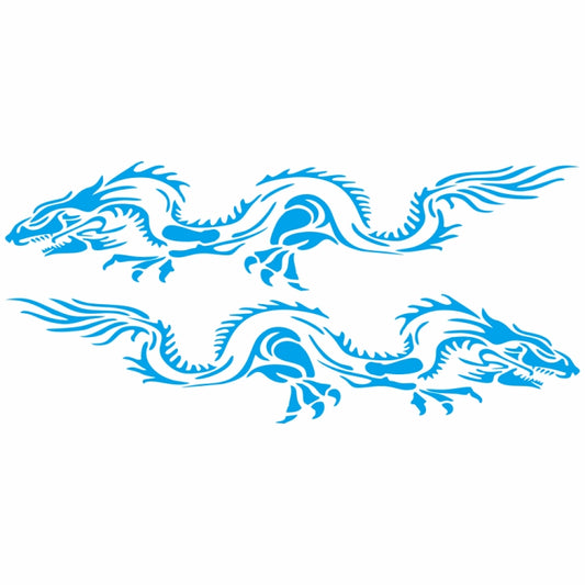 2 PCS/Set D-418 Dragon Totem Tribe Pattern Car Modified Decorative Sticker