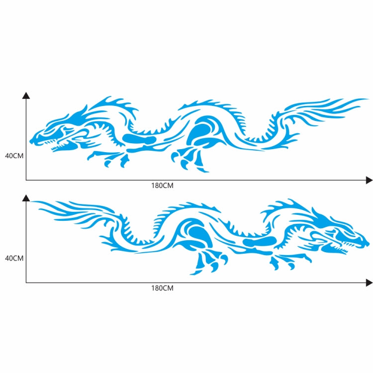 2 PCS/Set D-418 Dragon Totem Tribe Pattern Car Modified Decorative Sticker