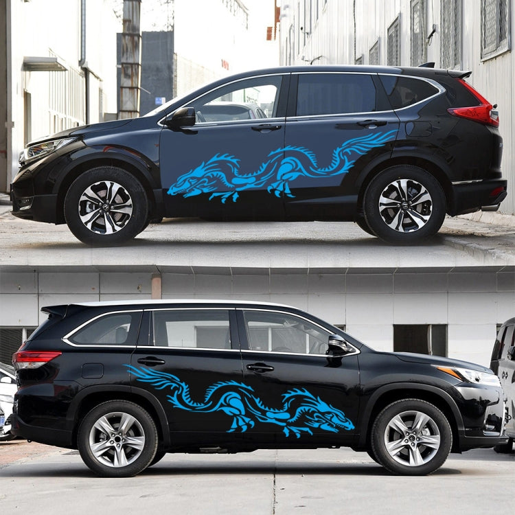 2 PCS/Set D-418 Dragon Totem Tribe Pattern Car Modified Decorative Sticker
