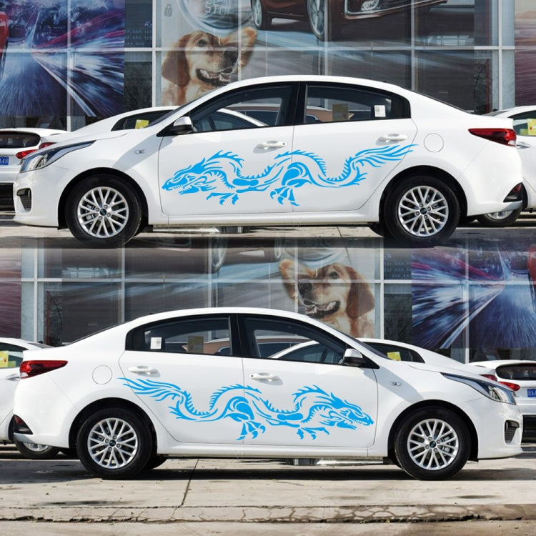 2 PCS/Set D-418 Dragon Totem Tribe Pattern Car Modified Decorative Sticker