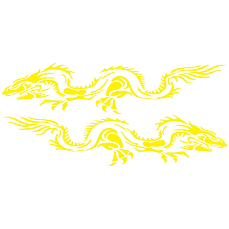 2 PCS/Set D-418 Dragon Totem Tribe Pattern Car Modified Decorative Sticker