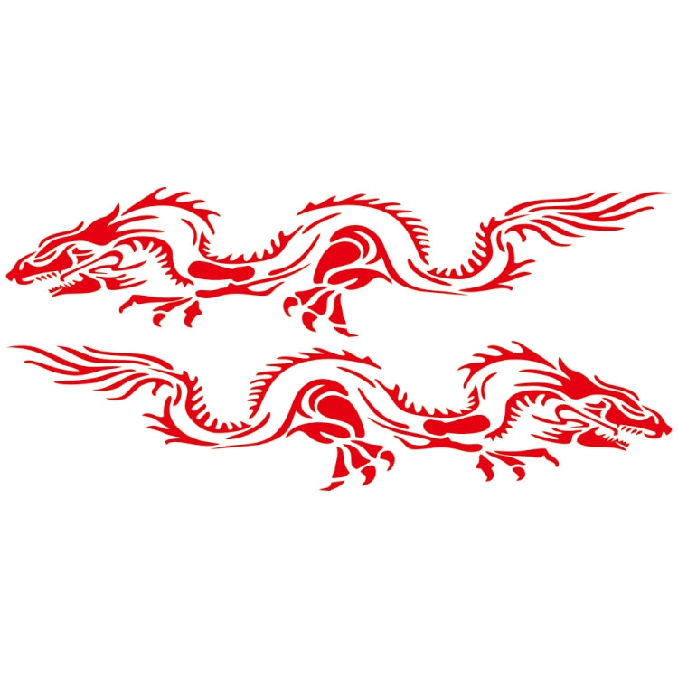 2 PCS/Set D-418 Dragon Totem Tribe Pattern Car Modified Decorative Sticker