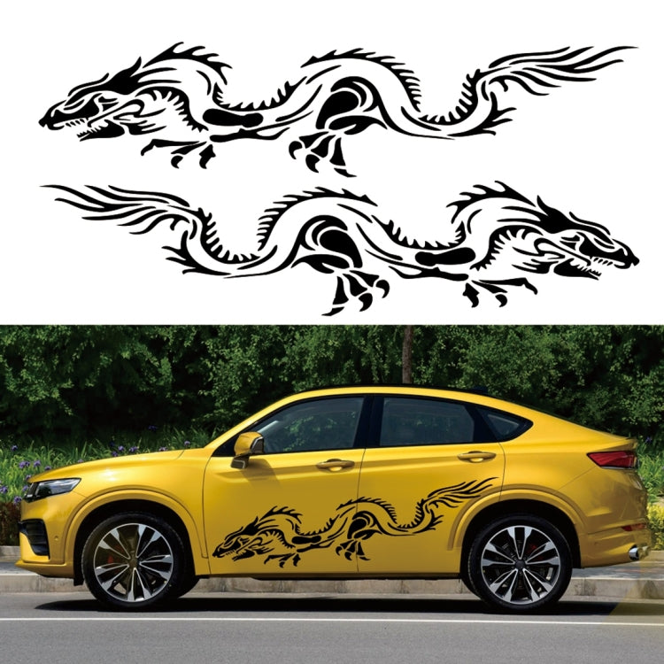2 PCS/Set D-418 Dragon Totem Tribe Pattern Car Modified Decorative Sticker