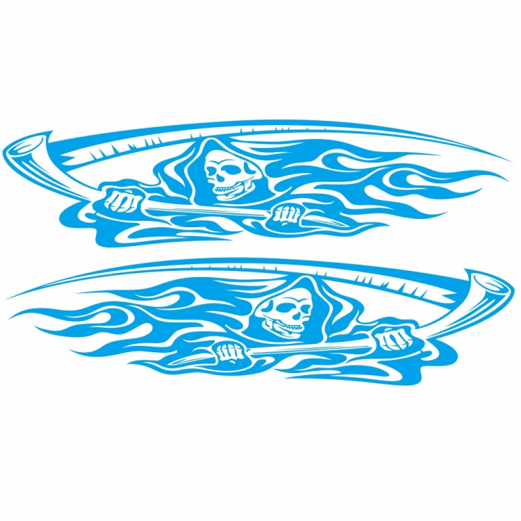 2 PCS/Set D-435 Grim Reaper Pattern Car Modified Decorative Sticker