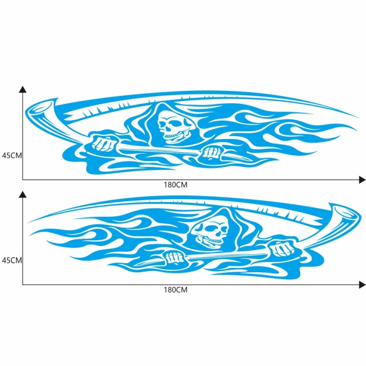 2 PCS/Set D-435 Grim Reaper Pattern Car Modified Decorative Sticker